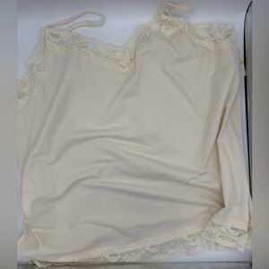 Van Heusen Women's Camisole Lace Trim XXL Oyster Layering Essential